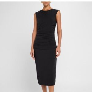 Veronica Beard Baxter Ruched Midi Dress